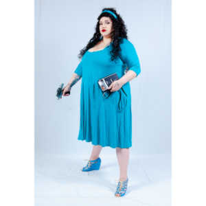 Dorian cosplaying as Deanna Troi from Star trek TNG.